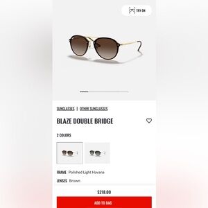 Ray-Bans Blaze Double Bridge